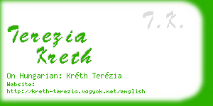 terezia kreth business card
